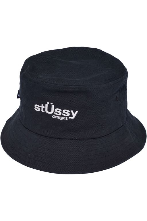 Stussy Mens Big U Bucket Hats Black - AXIPB0137